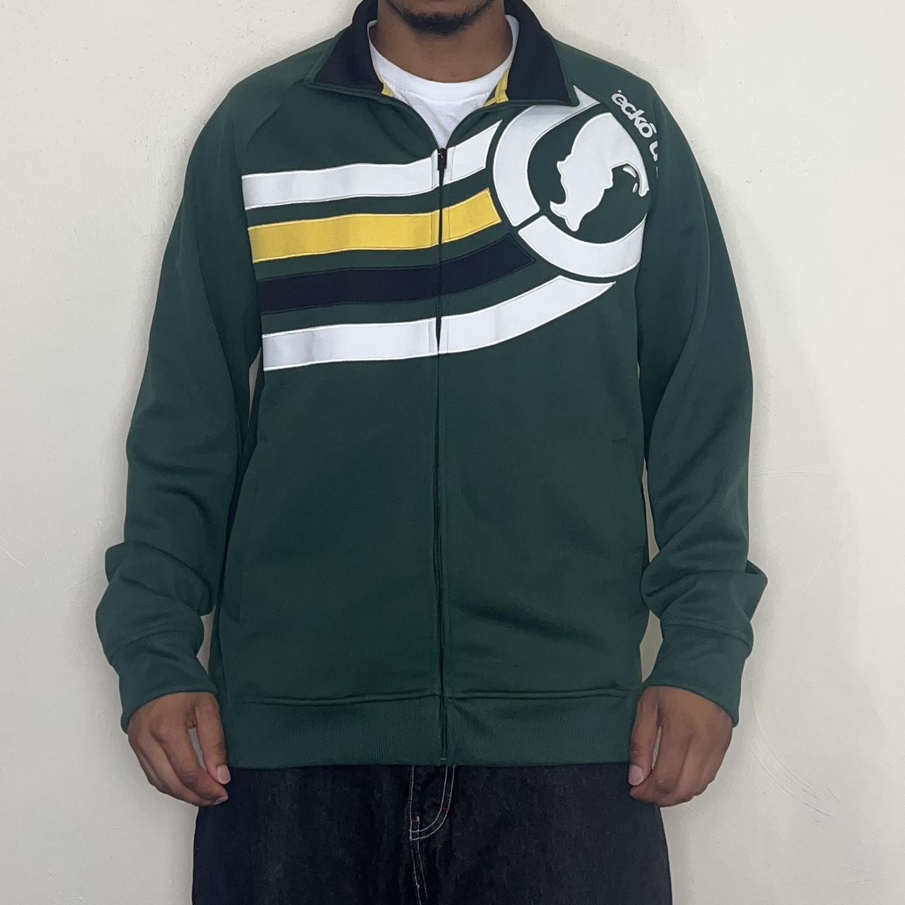 Y2K Ecko Unltd Striped Zip Jacket Mens Size | Depop