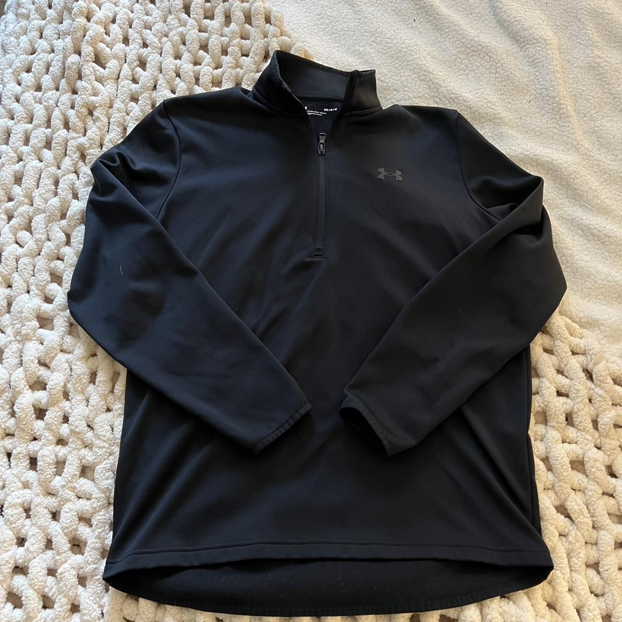 Under Armor Black Half-Zip Pullover - Depop