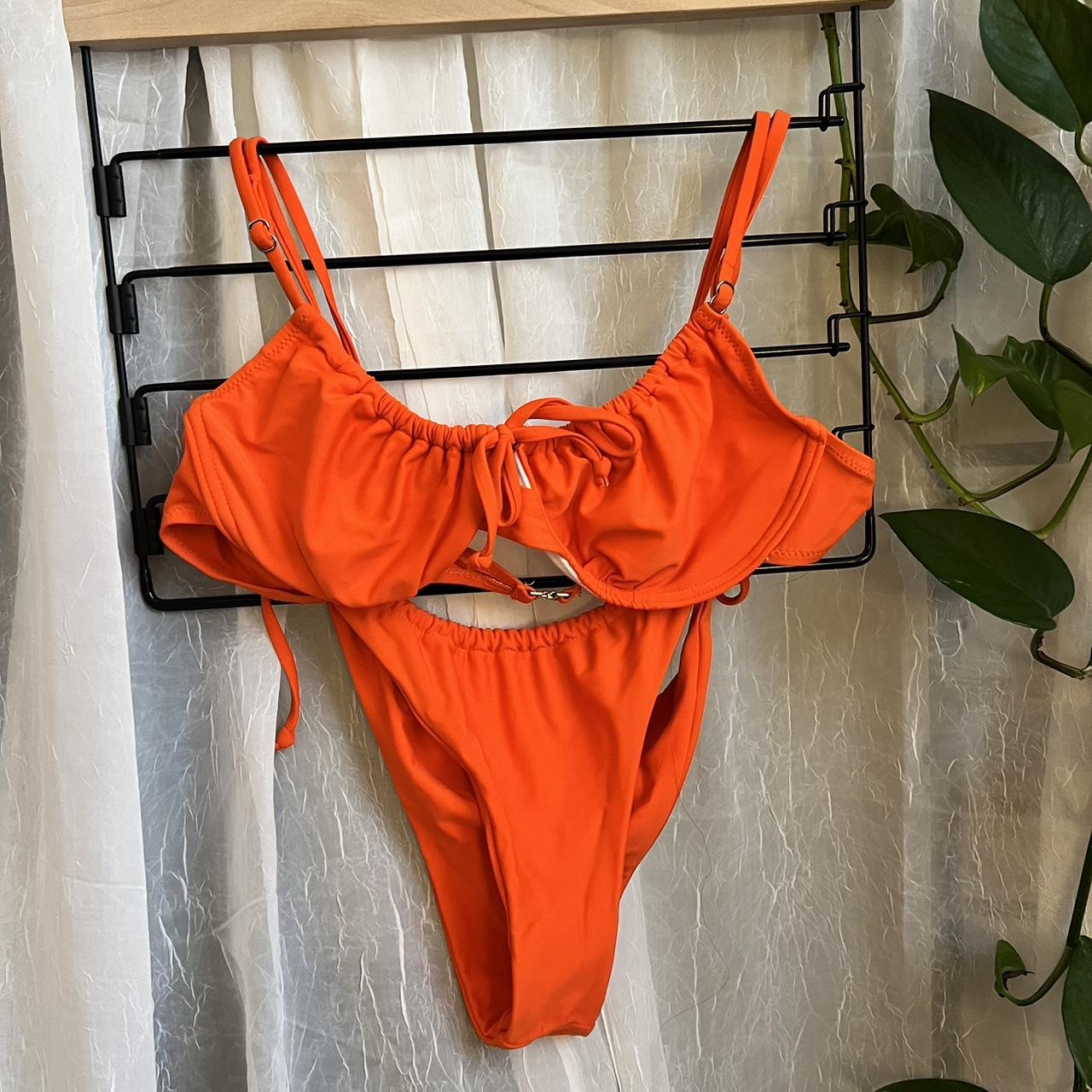 Princess Polly Orange Tie Bikini Set 🍊 Size S Depop