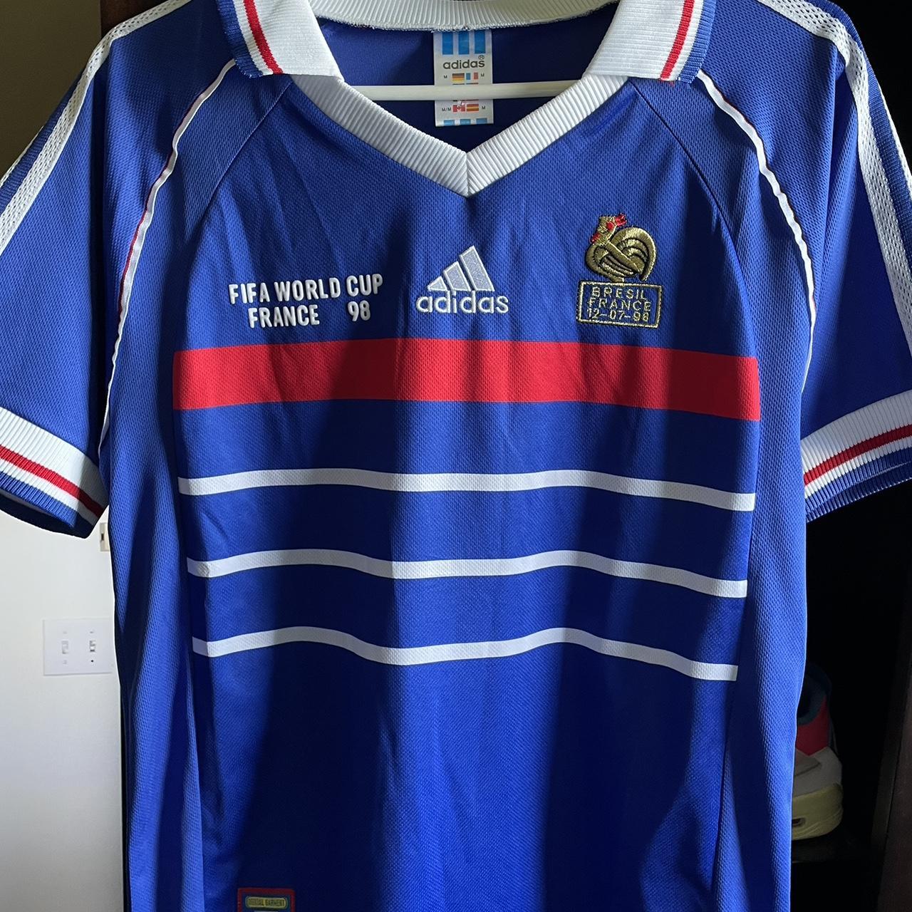 1998 Adidas France Jersey France National Football - Depop