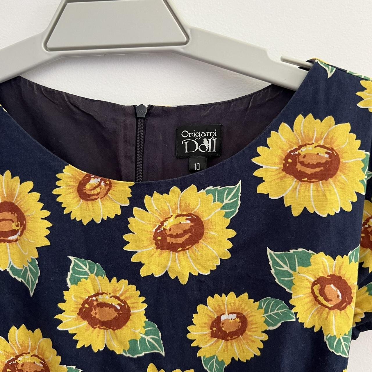 Sunflower, Origami Doll Dress 🌻 Size 10, would best... Depop