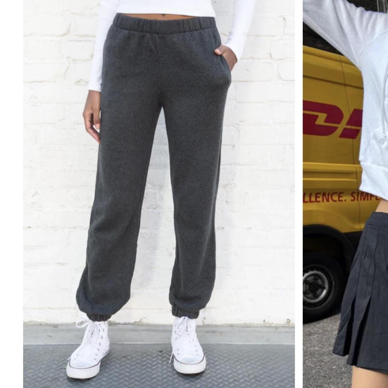 brandy melville grey rosa sweat pants worn once Depop