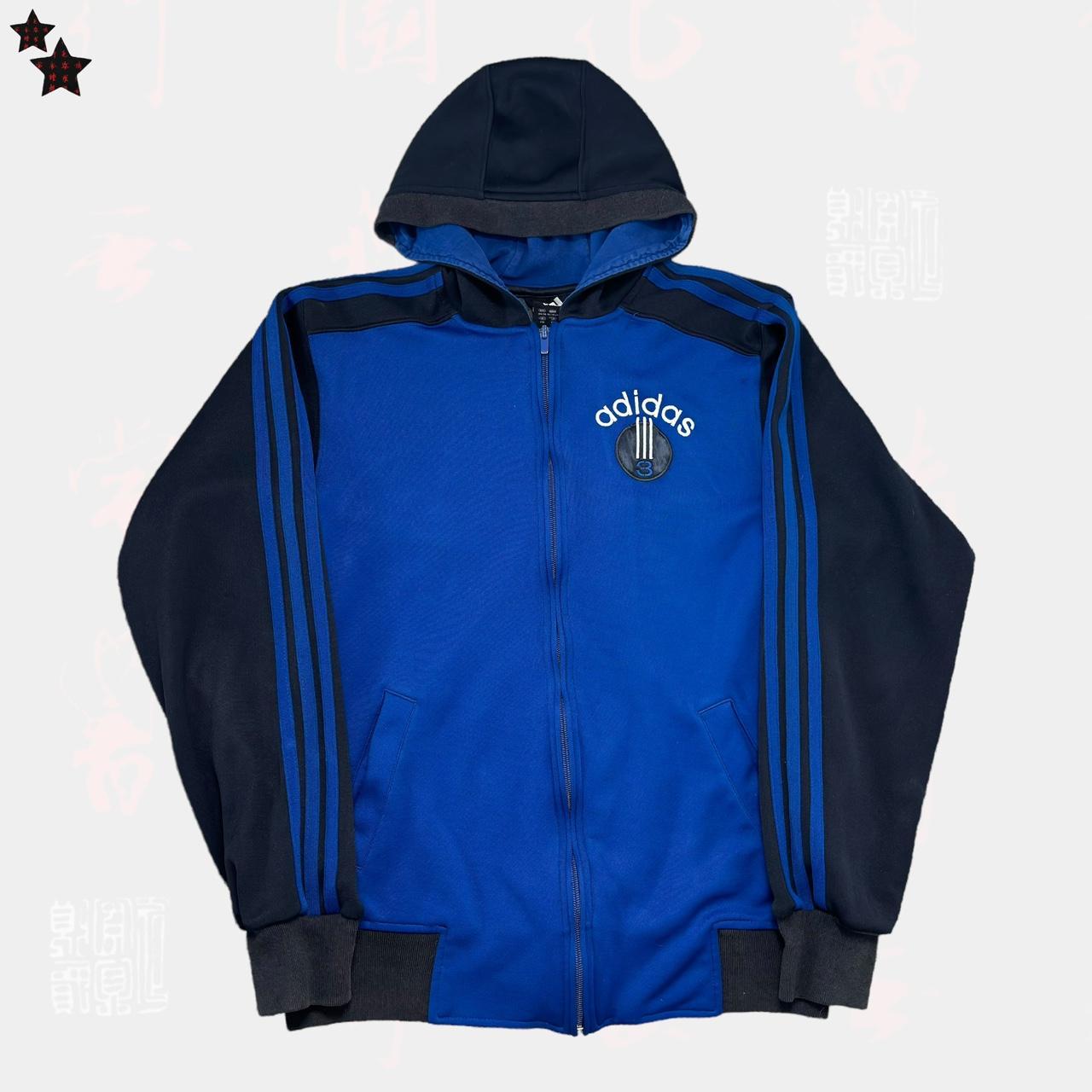 Adidas blue and black hoodie online