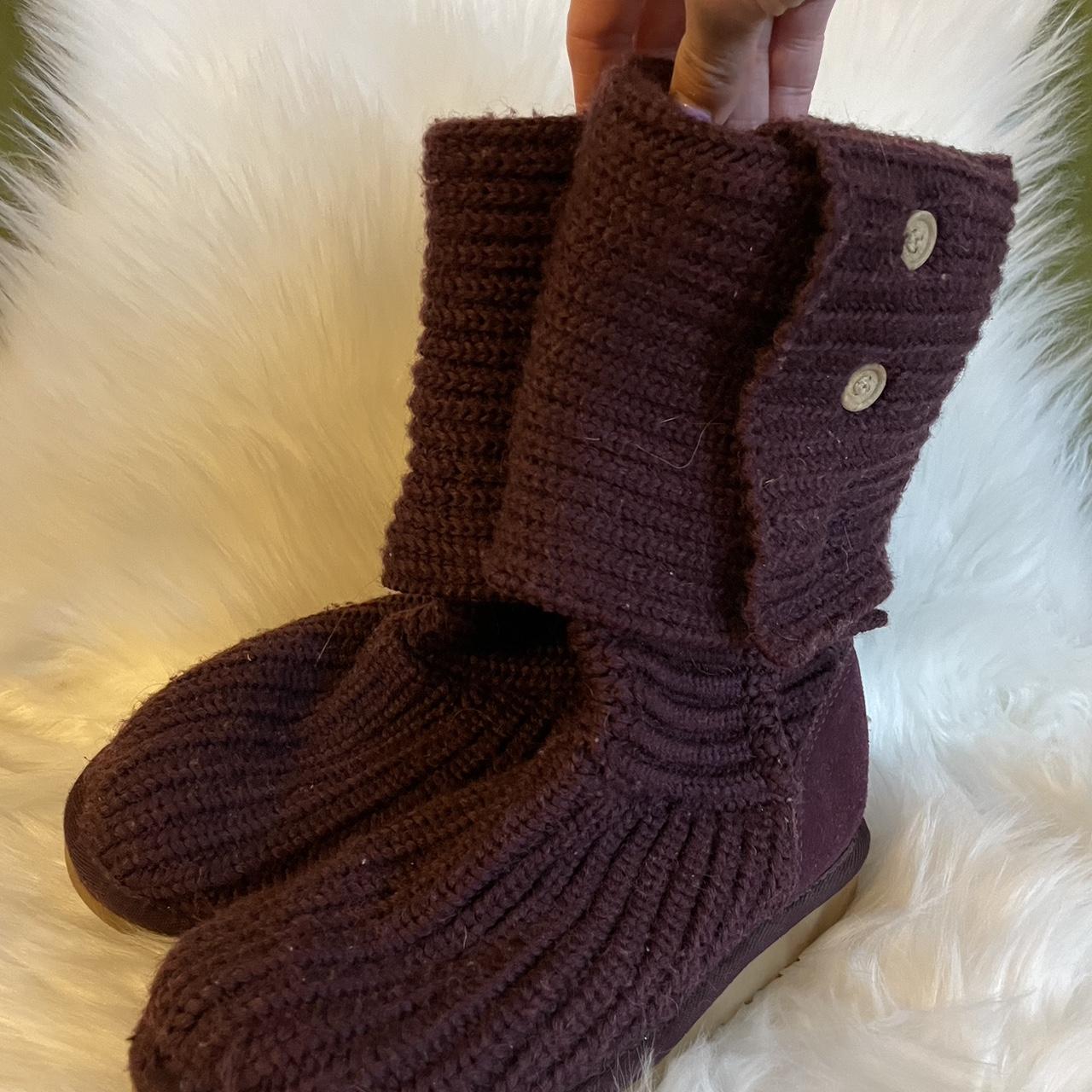 UGG knit boots size 6. Super comfy and cute. #UGG... - Depop