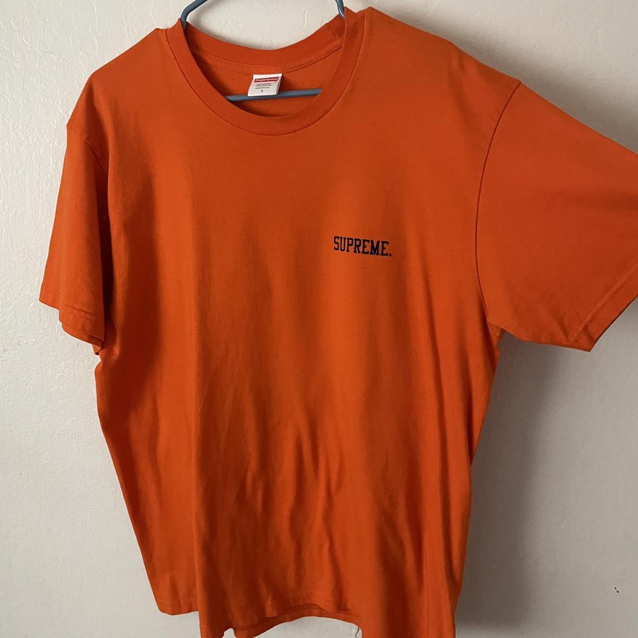 Supreme Men's Yellow and Orange T-shirt | Depop