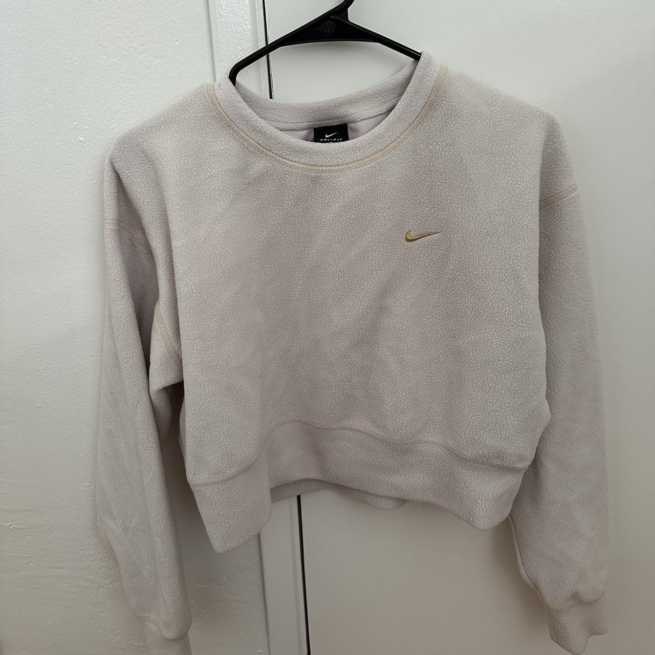 cropped nike crewneck
