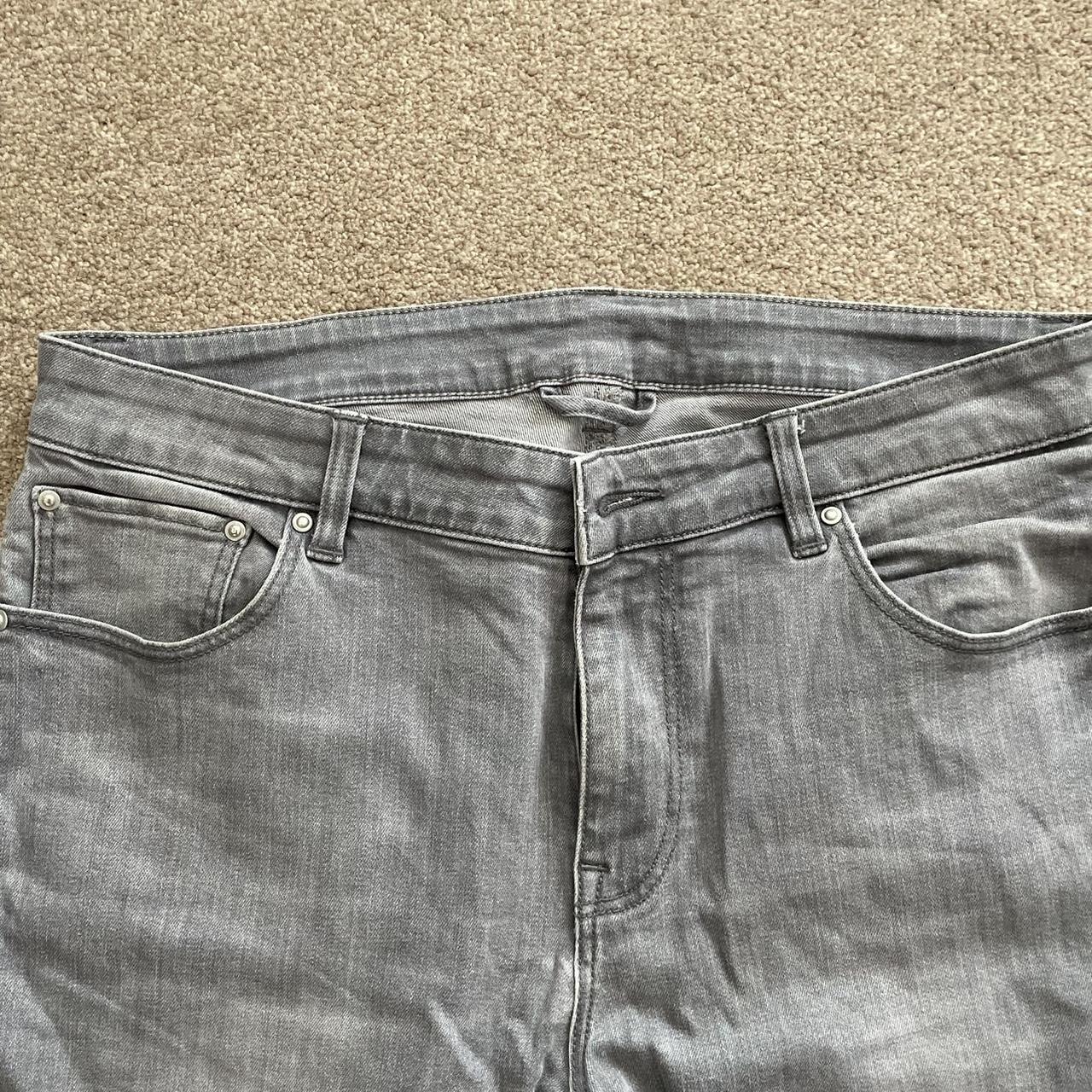 Grey washed asos design jeans. 32 waist 32 leg - Depop