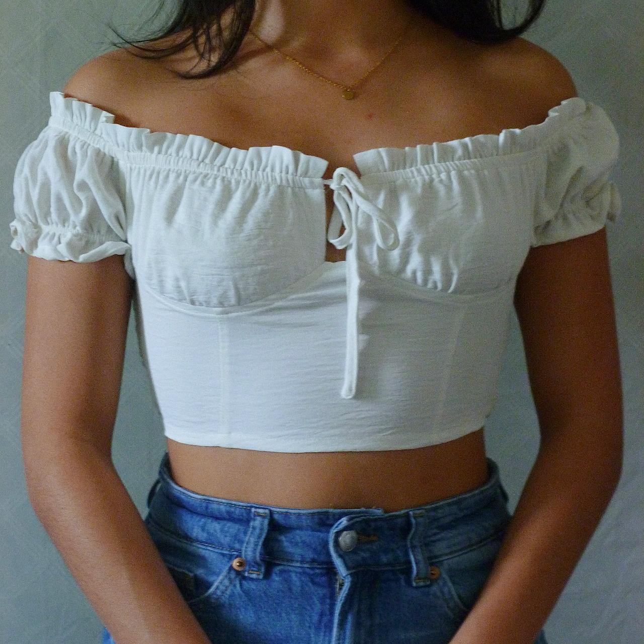 White Milk Maid Top Tagged Brandy For Exposure Very Depop