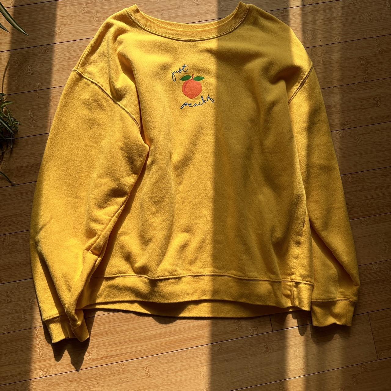 Faded shop yellow sweatshirt