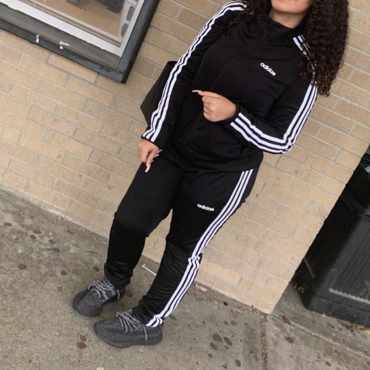 Adidas tracksuits hot sale womens black