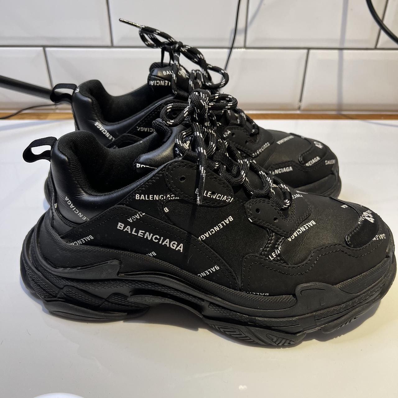 Balenciaga Allover Logo Triple S sneakers - Depop