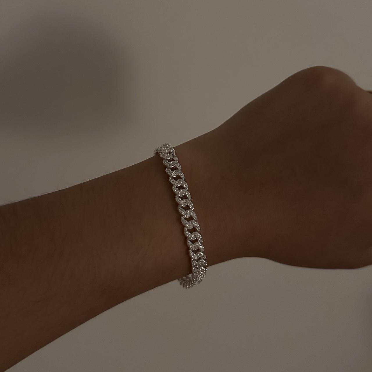 Viral Pandora Tennis Bracelet In Sterling Silver! - Depop