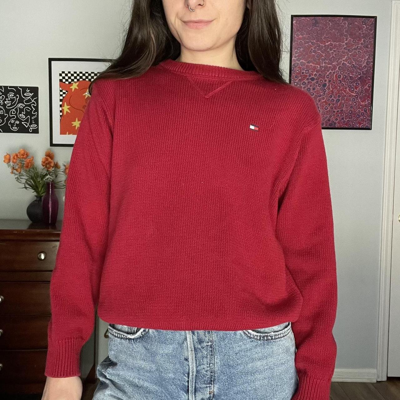 Tommy jeans store red jumper