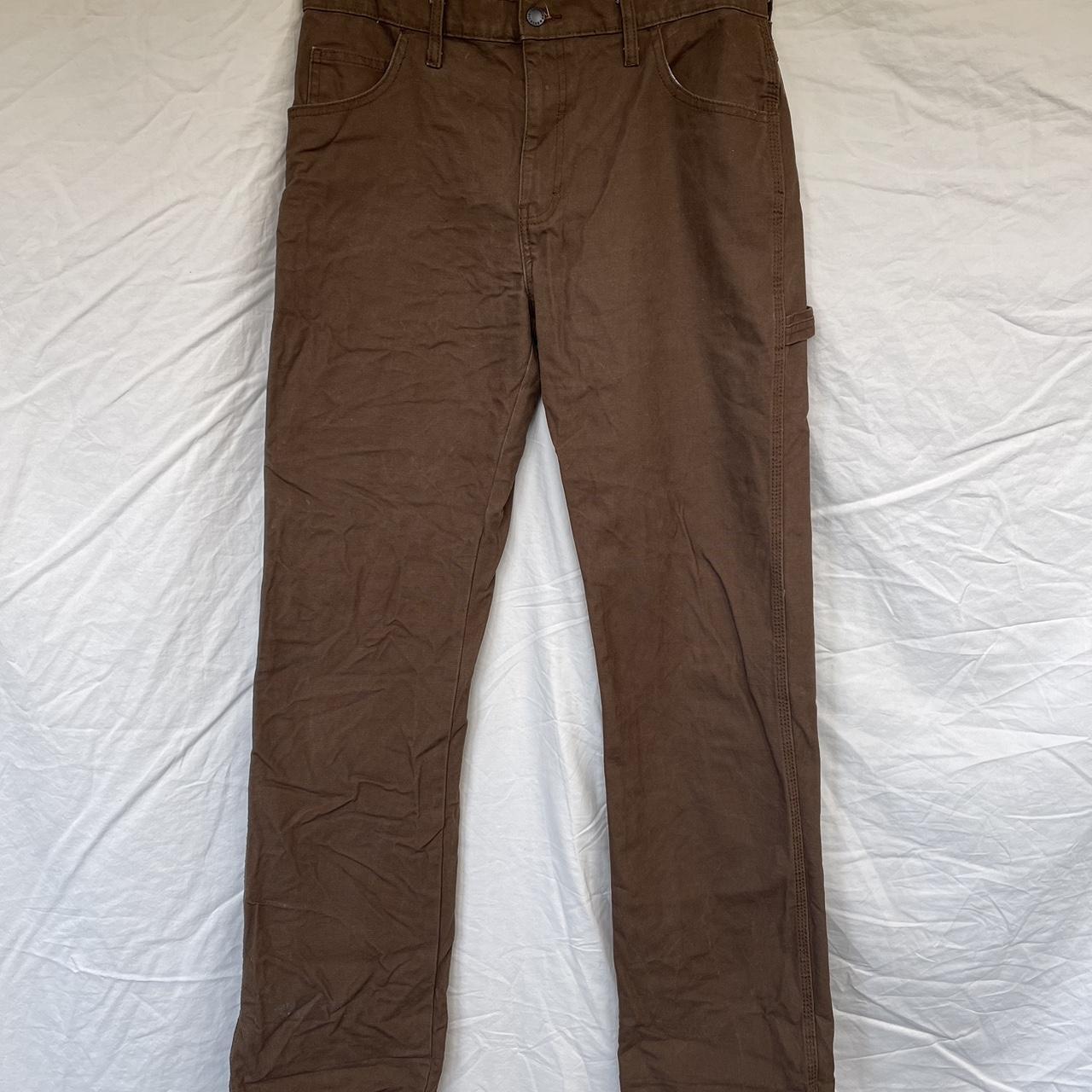 Dark brown Dickies work pants! Worn only twice,... - Depop