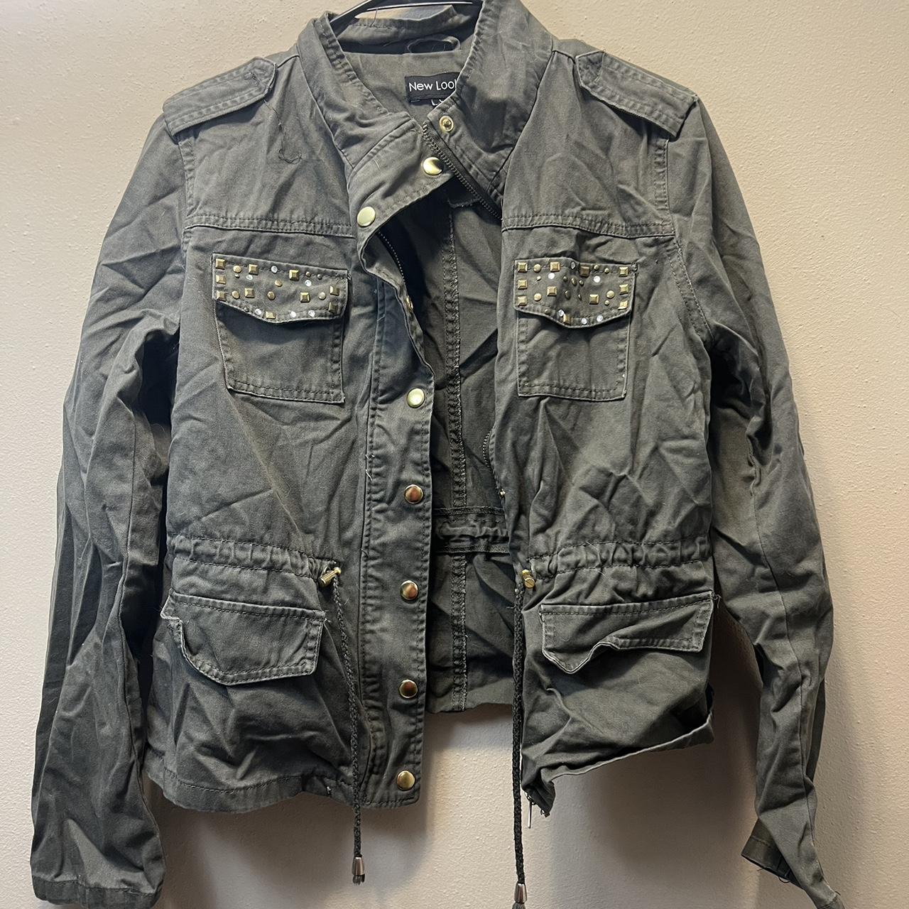 Juniors military style jacket best sale