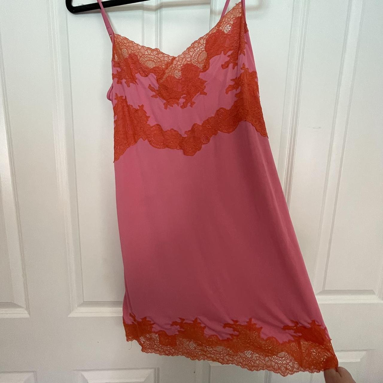 Natori Women's Orange and Pink Dress