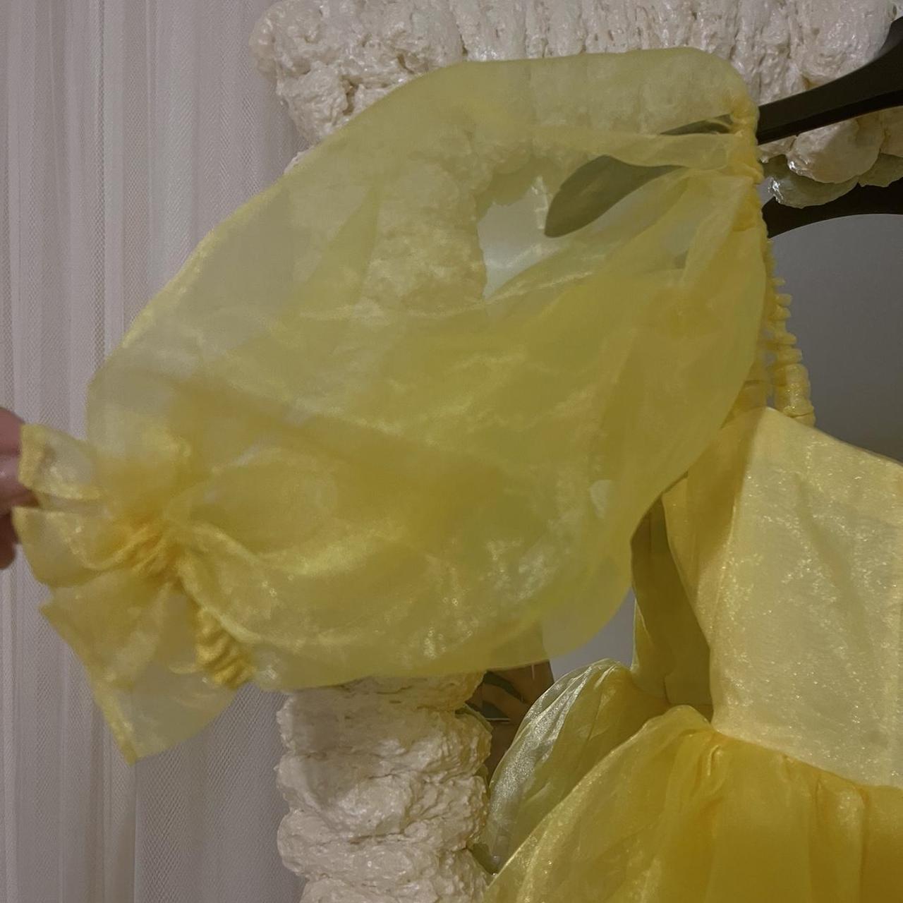 Selkie inspired mustard yellow dress Size guide Depop