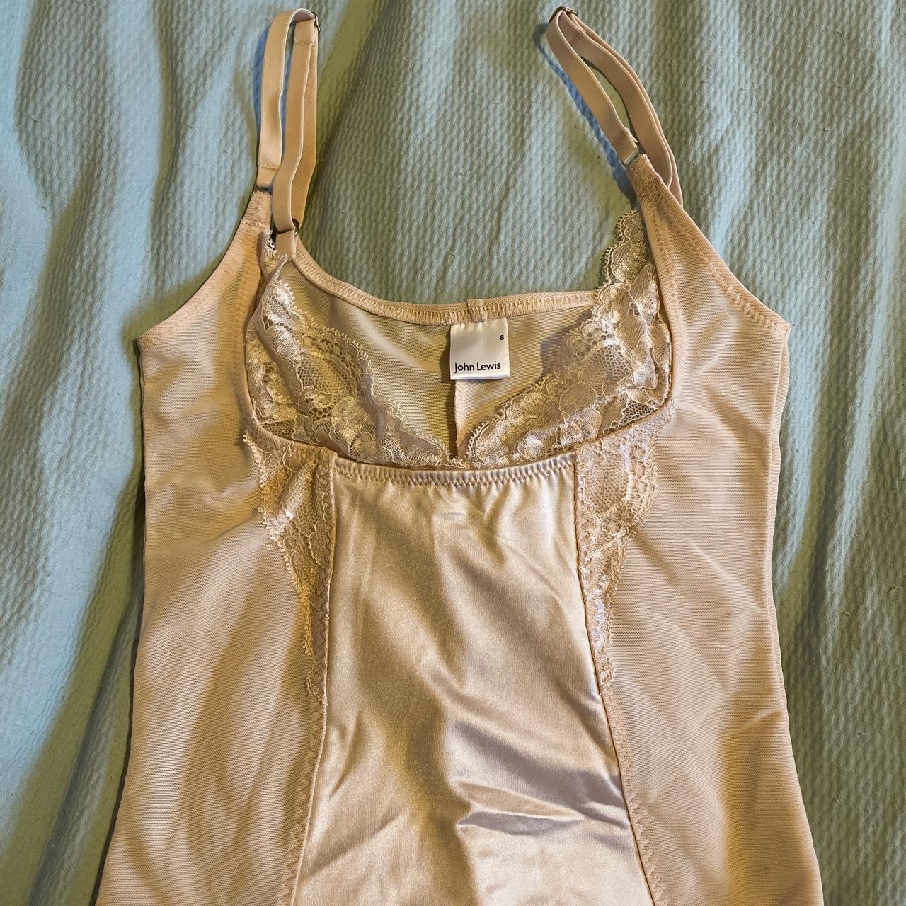 John Lewis pink/beige/ cream slip/shape wear Spandex... Depop