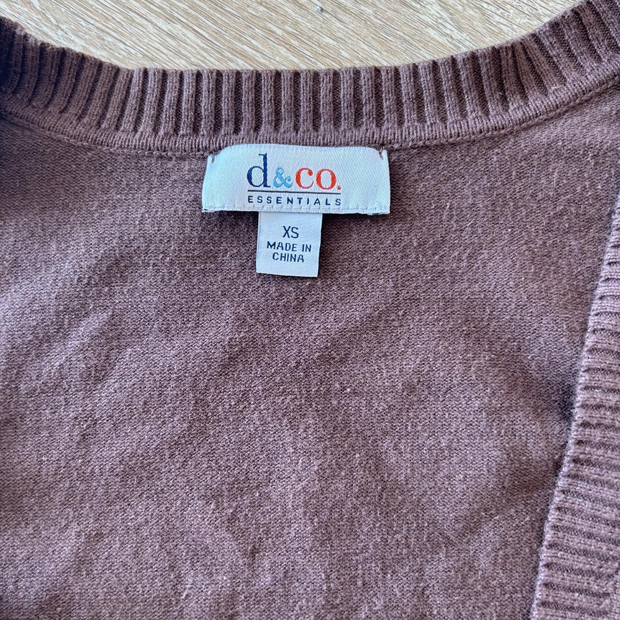 brown knit cardigan    super cute grandma vibe... - Depop