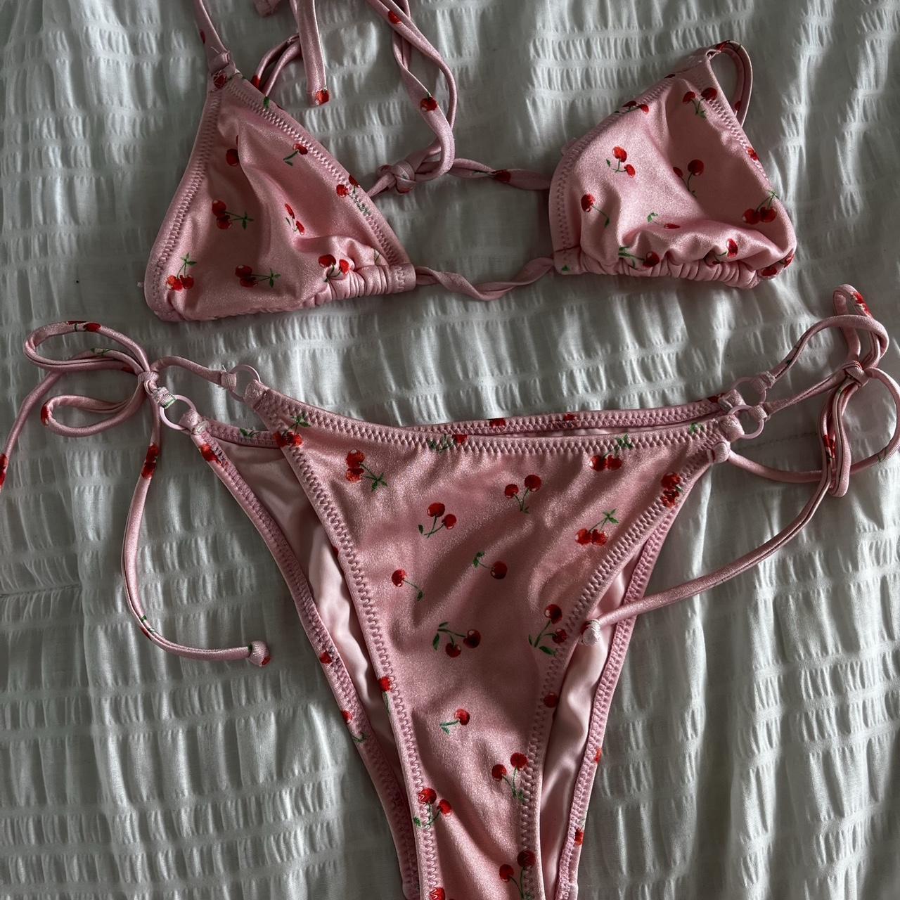 PacSun Women's Pink Swimsuitonepiece Depop