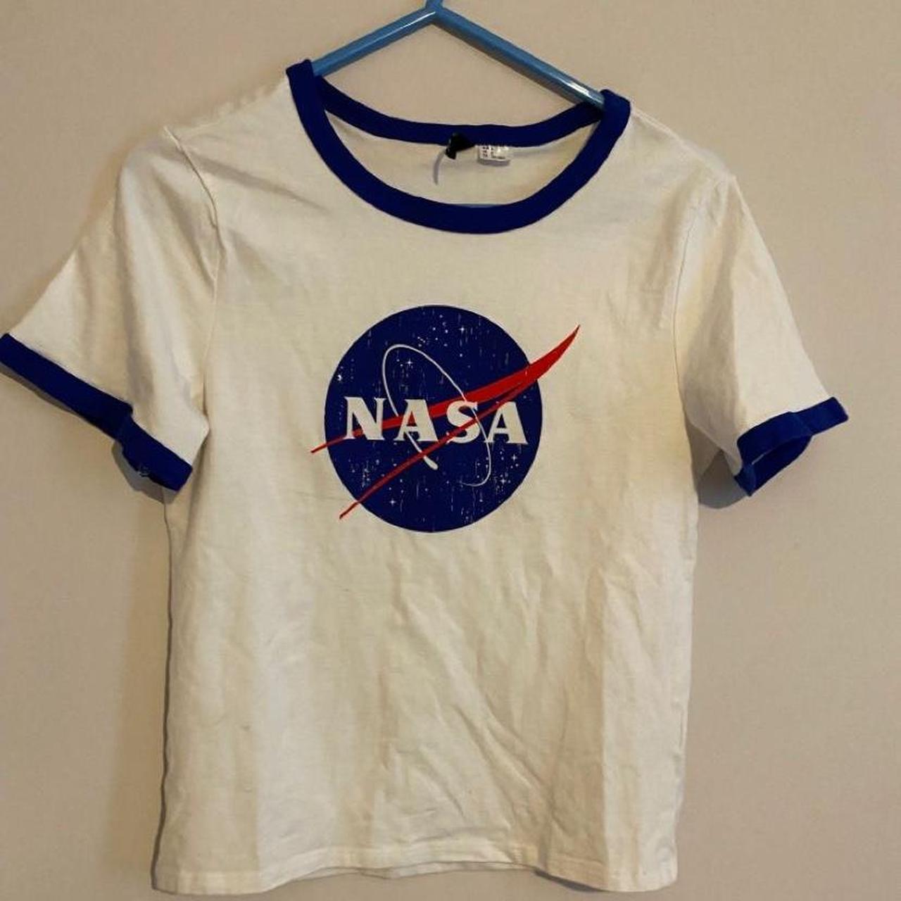 h&m nasa crop t shirt - worn to try on - Depop