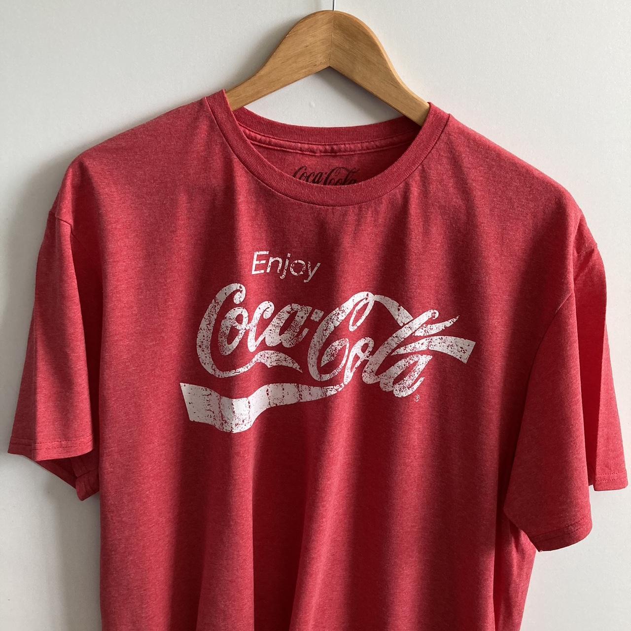 Mens Coca Cola T shirt Good condition, minor signs... - Depop