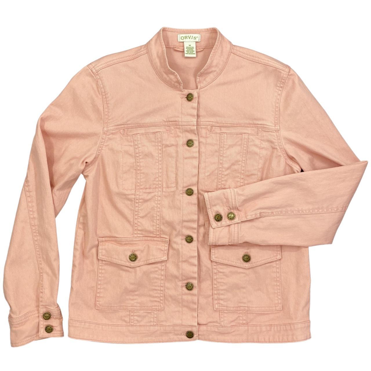 | ORVIS | Womens Medium | Pink Denim Jacket | ... - Depop