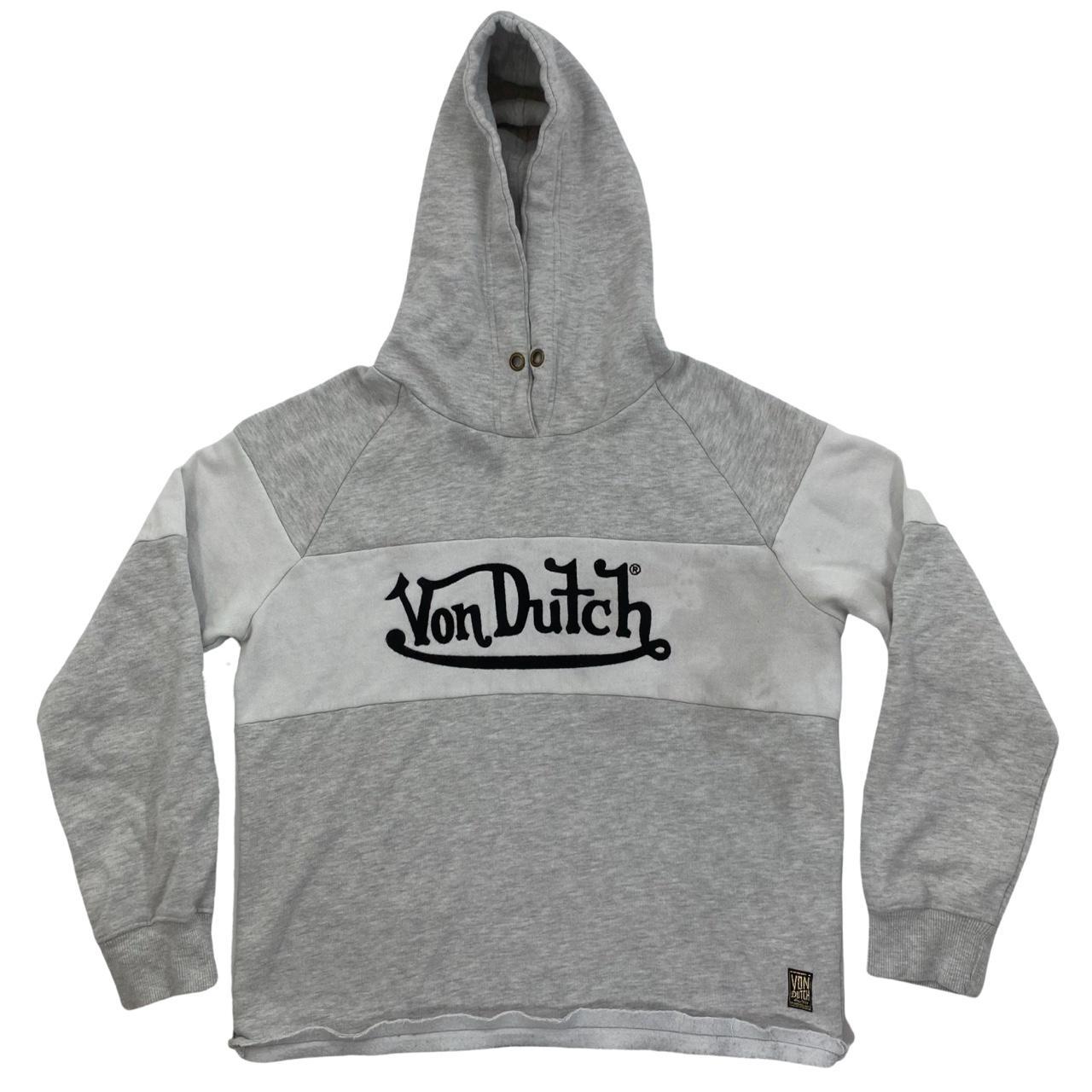 Hoodie VON DUTCH Hoodie Grey Heather Logo Black