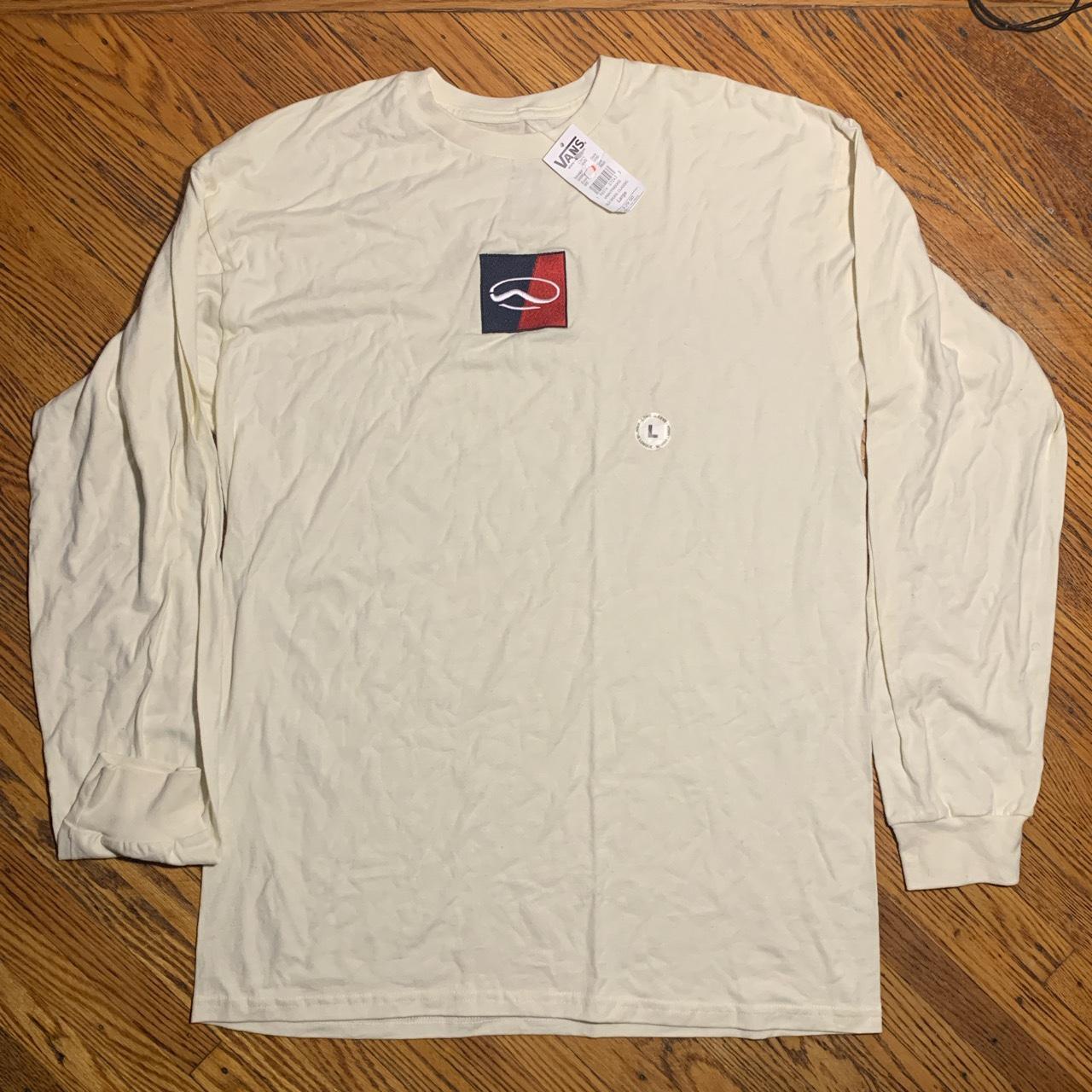 Cream/White Vans long sleeve Brand new never worn... - Depop