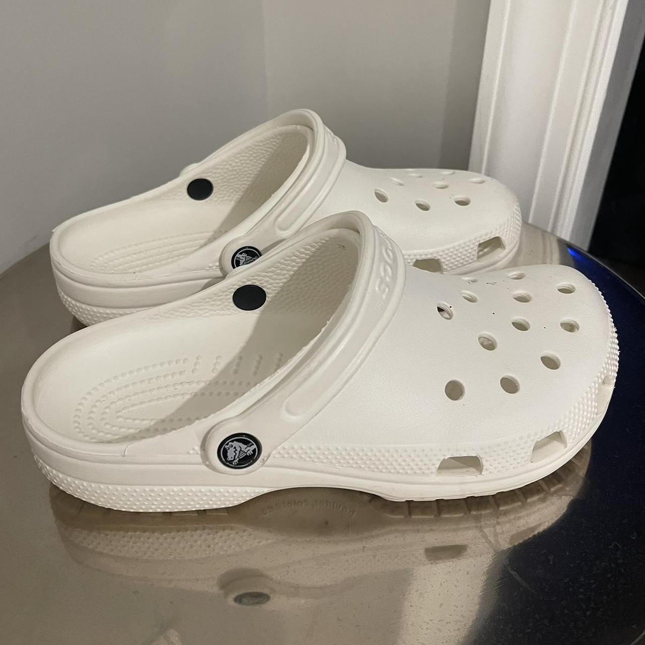 White crocs shoes Depop