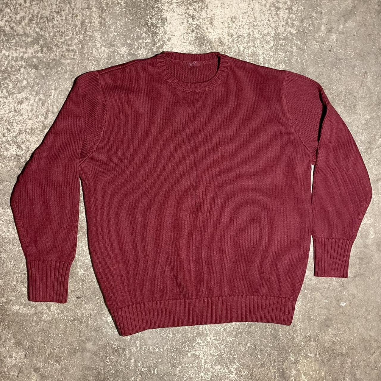 burgundy red knit sweater brandy melville / john... Depop