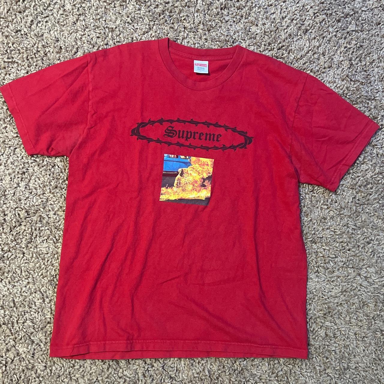 Supreme burning clearance monk tee