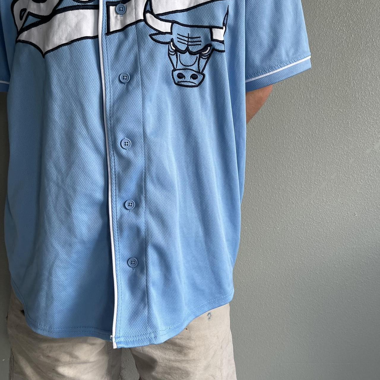 Pinstripe Chicago Bulls jersey Could fit M/L - Depop