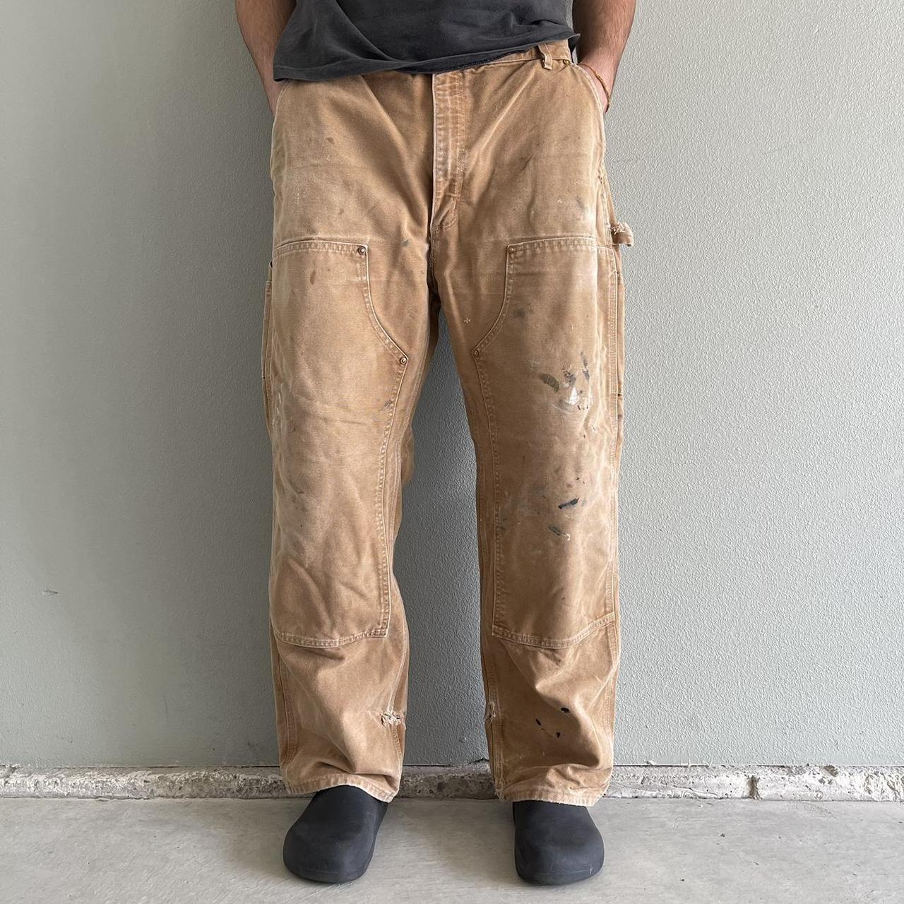 Vintage Khaki Sun Faded Dickies Carpenter Pants, Grailed