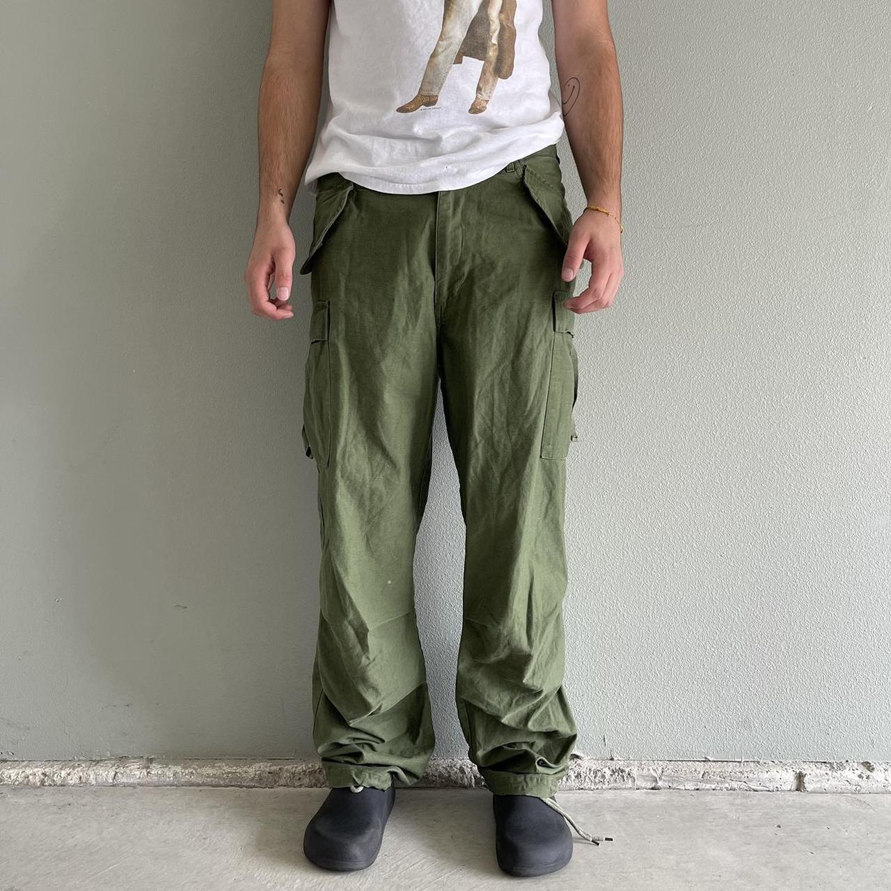 M-65 Baggy Army Green Military Cargo Pants great... - Depop