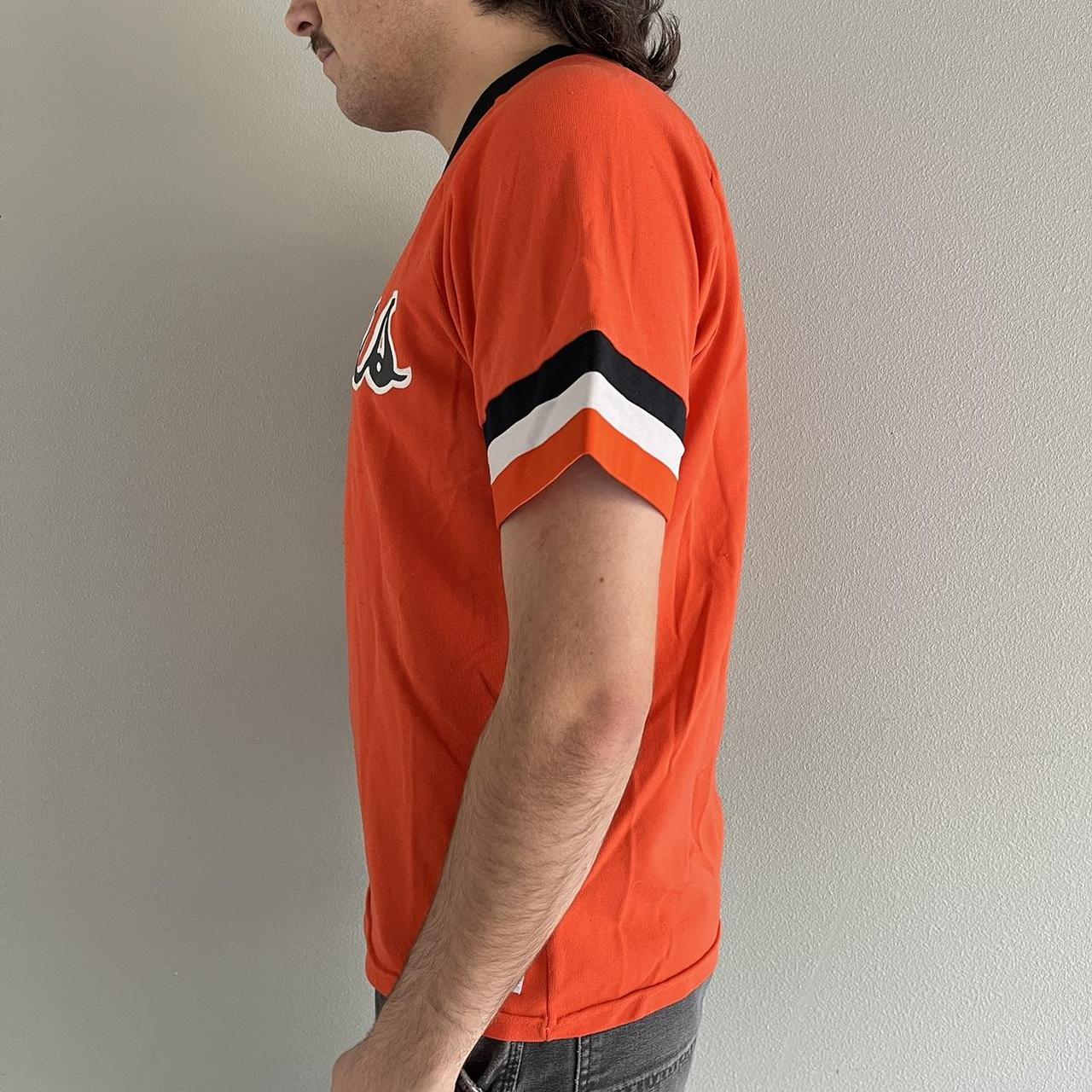 Vintage Baltimore Orioles Jersey Shirt 80s Sand Knit - Depop