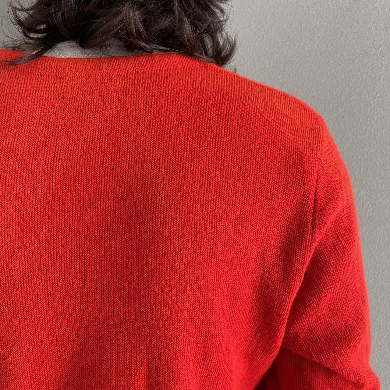 60〜70s Towncraft sweat red Vintage 50's 60's Penny's Towncraft Rayon Total Pattern