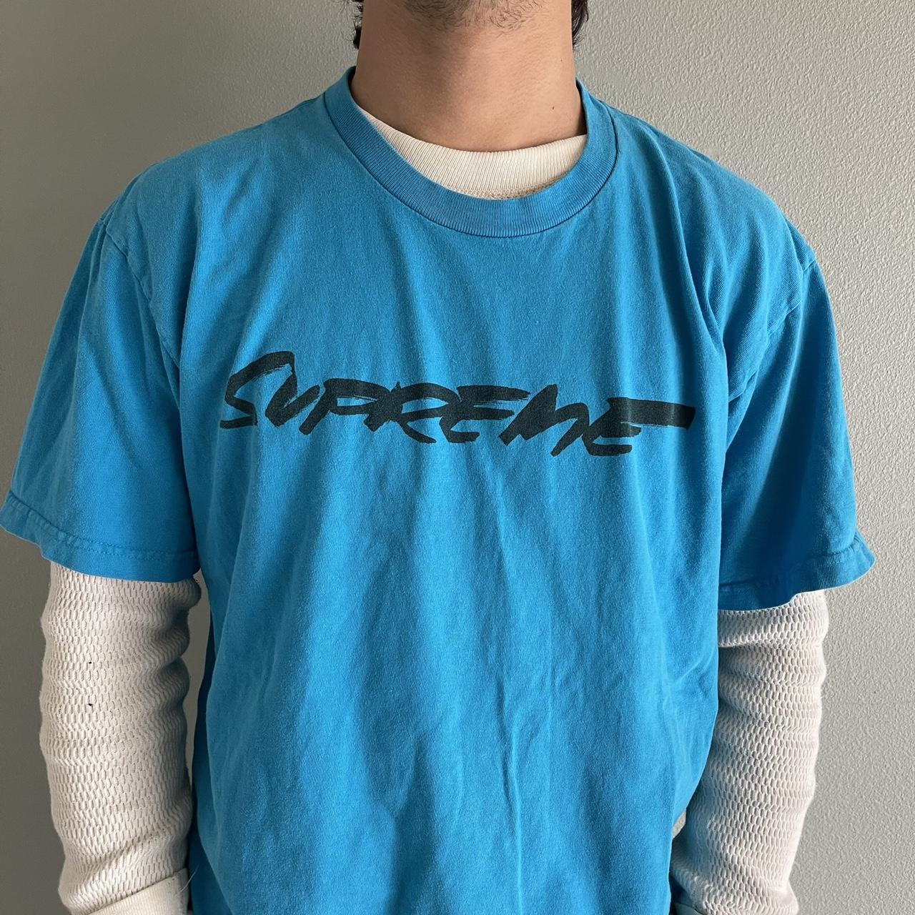 【販売純正】Supreme Futura Logo Tee Bright Blue 青 L Tシャツ/カットソー(半袖/袖なし)