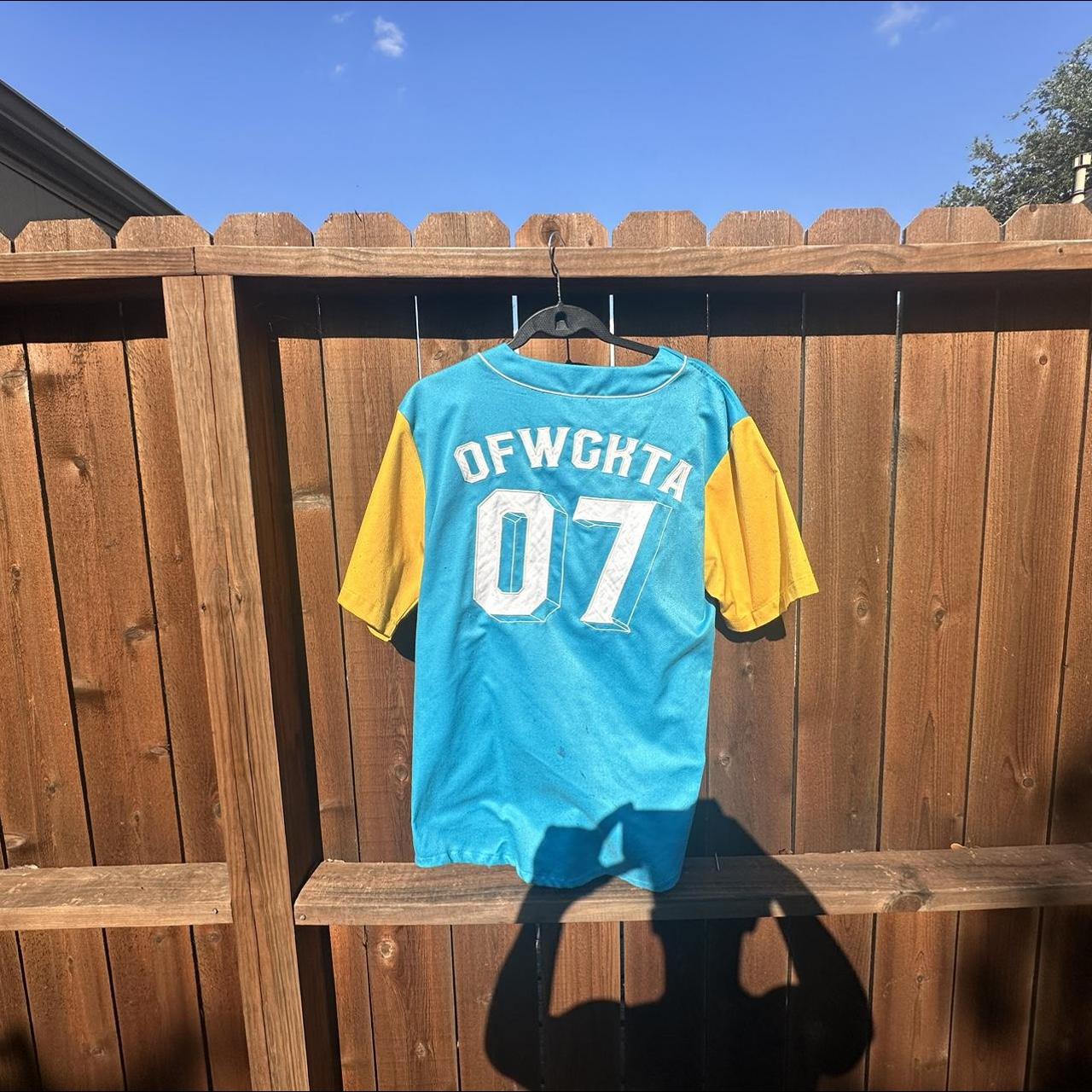 Odd Future OFWGKTA Yellow Baseball Jersey