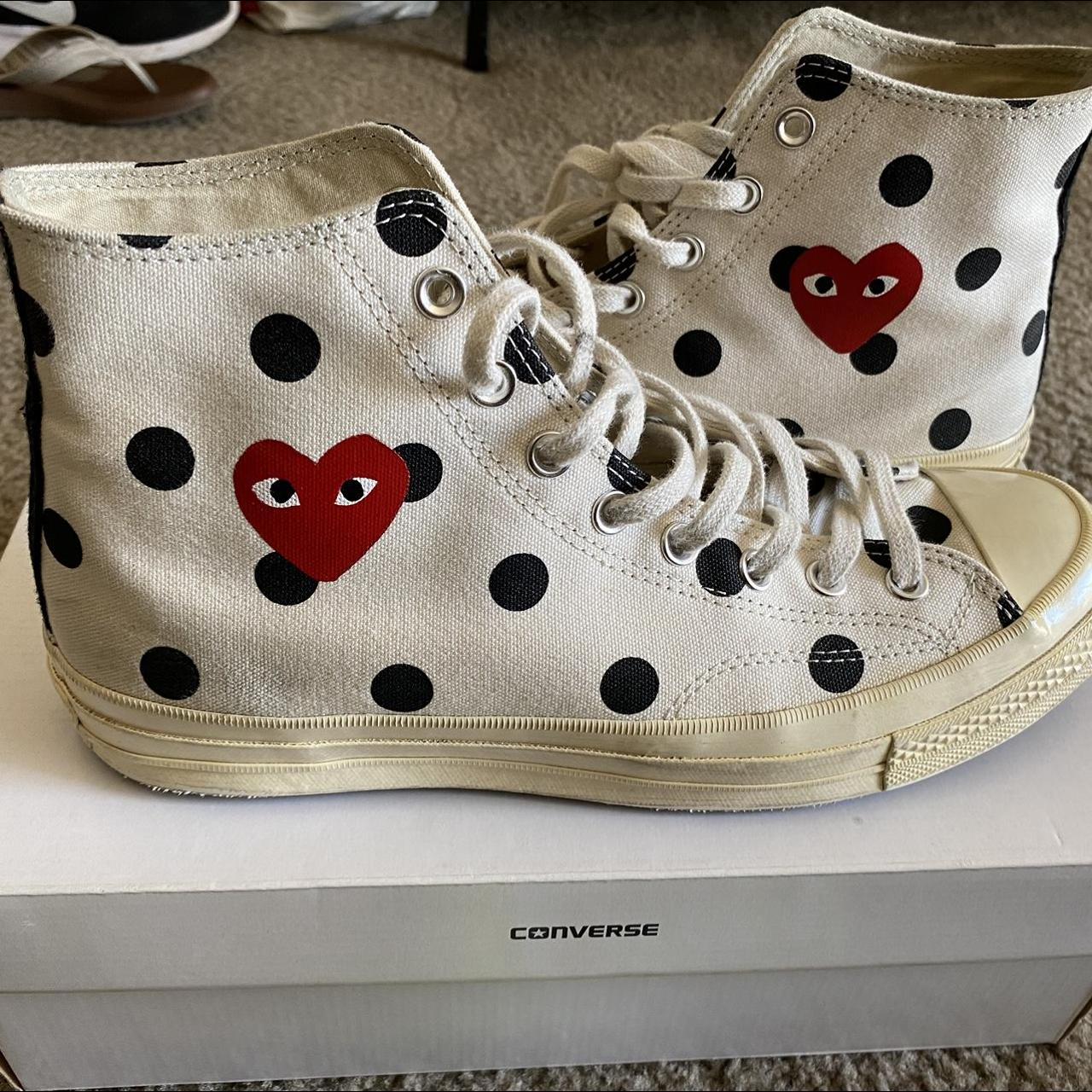 comme des garcons polka dot sneakers