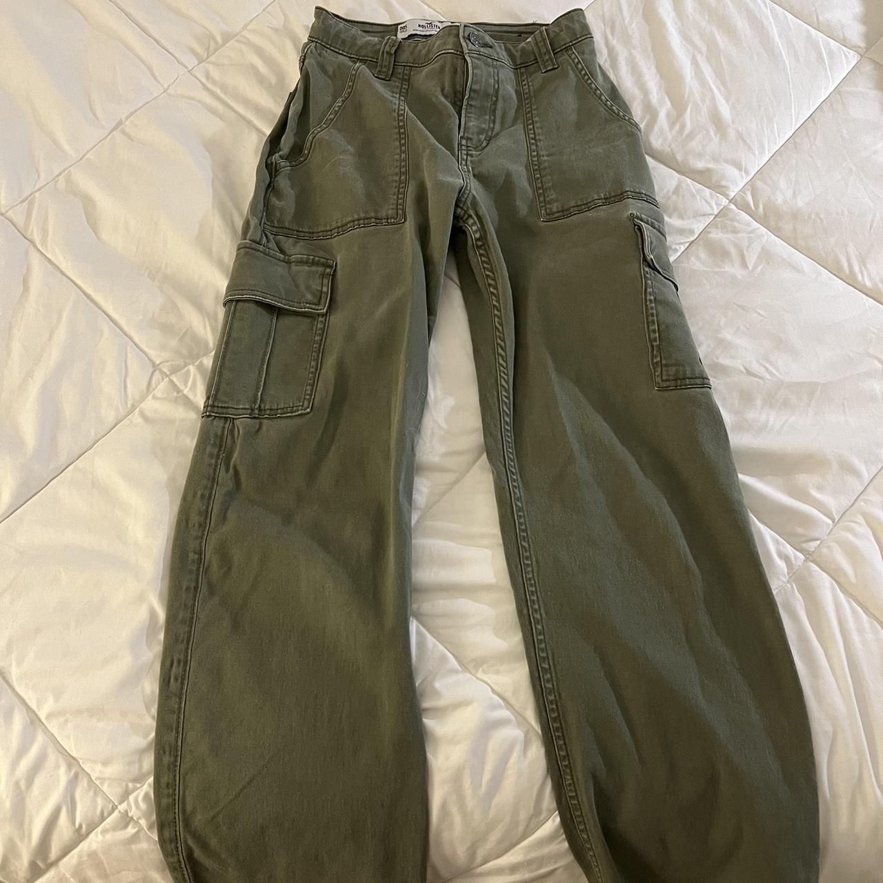 high rise utility dad pants size: OOS w23 - Depop