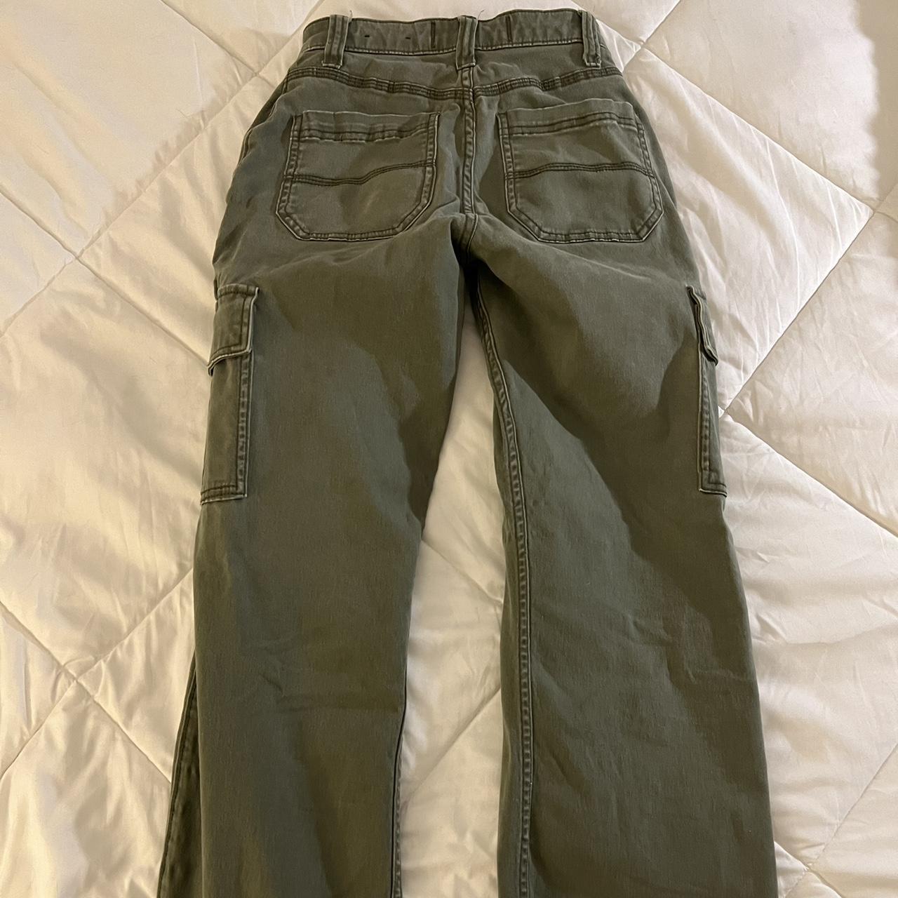 high rise utility dad pants size: OOS w23 - Depop