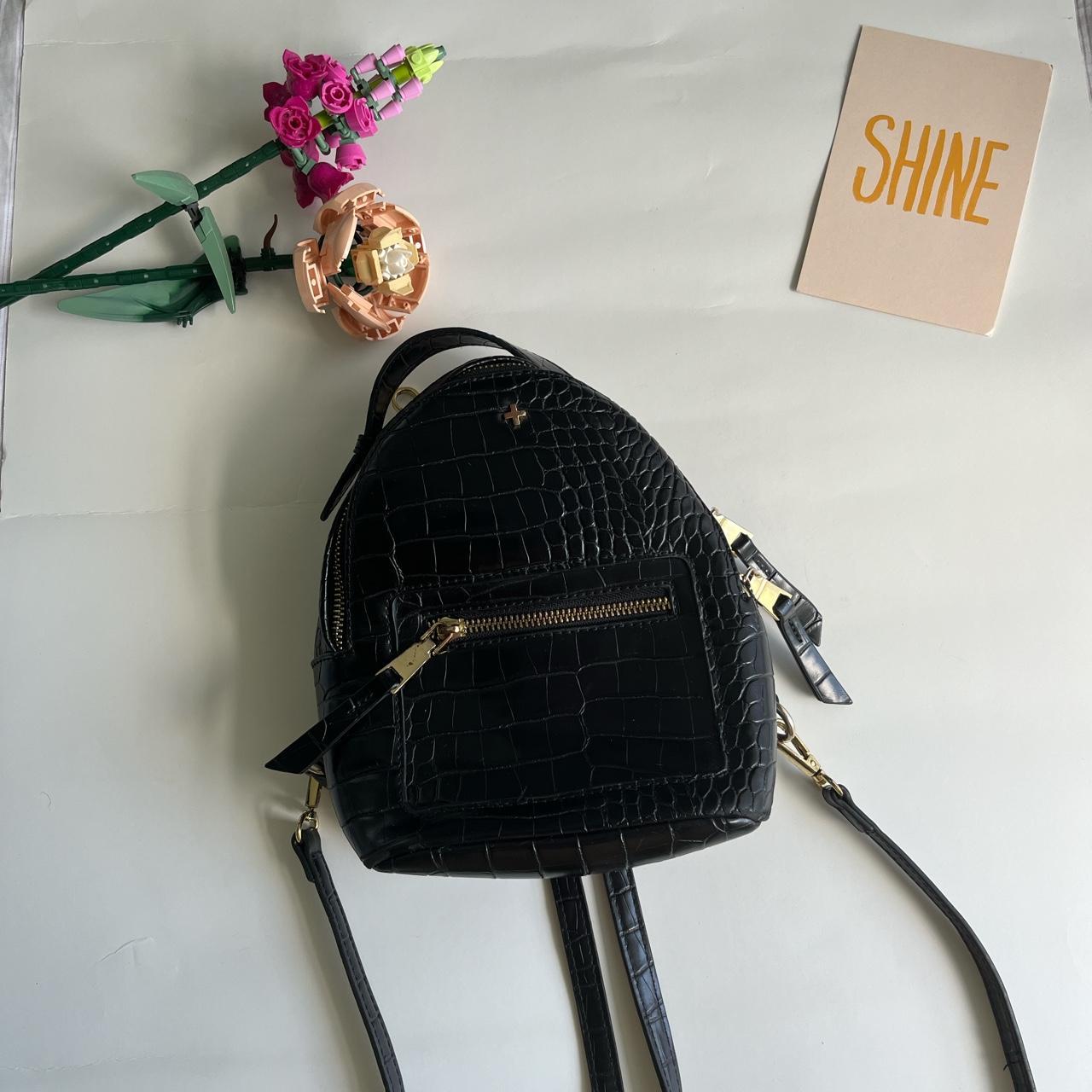 Peta and Jain- KRAVITZ backpack IN BLACK CROC.🐊 Very... - Depop