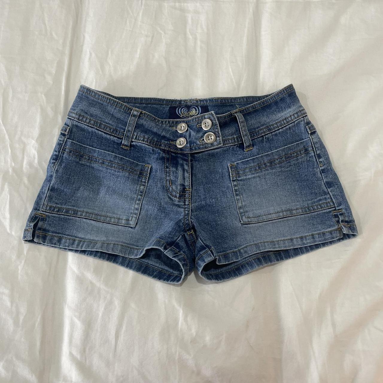 Angels Women's Blue and Navy Shorts