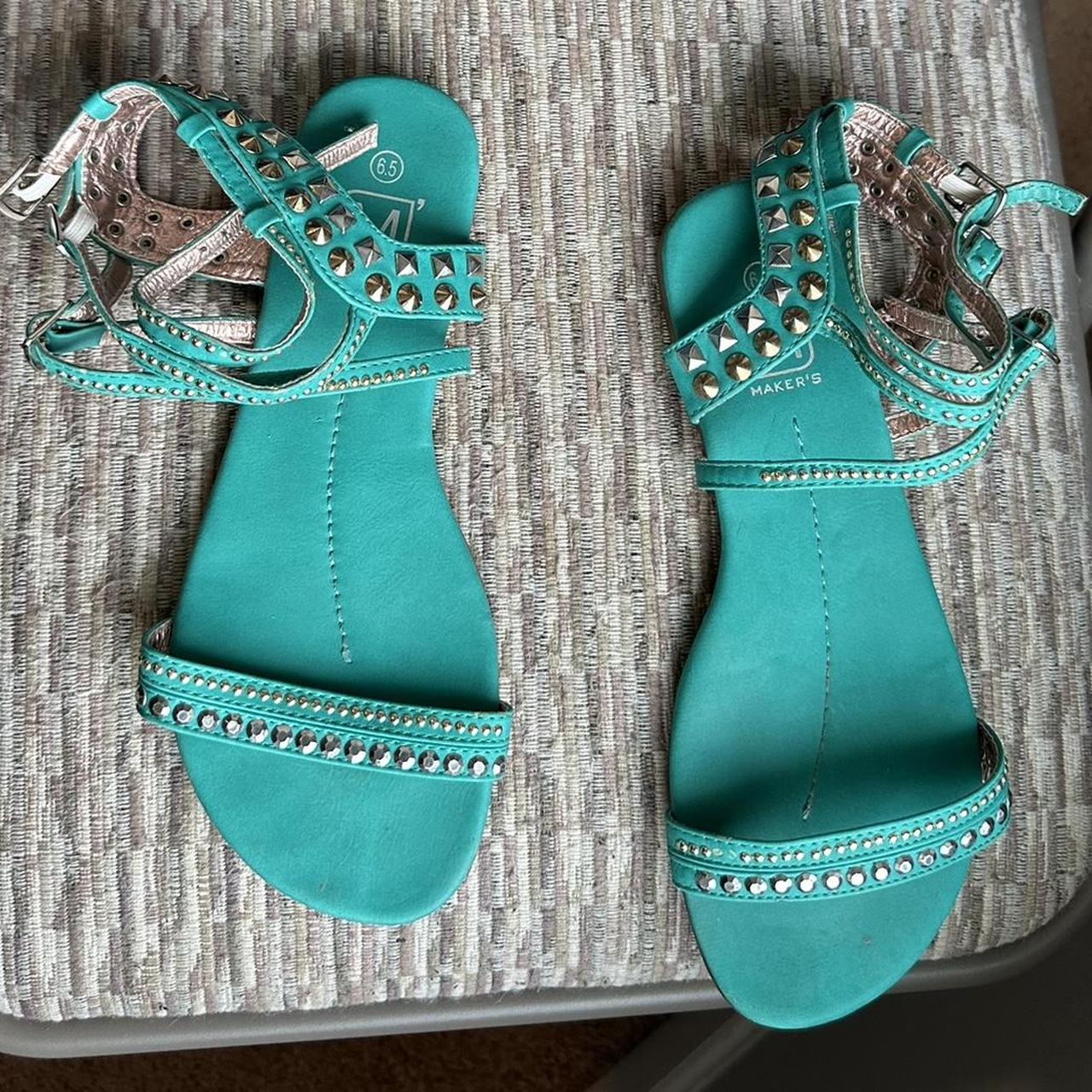 Buy Greek Leather Sandals With Shell Beads, Summer Flats, Leather Sandals,  Shell Beaded Sandals, Blue Decorated Leather Sandals, Summer Sandals Online  in India - Etsy