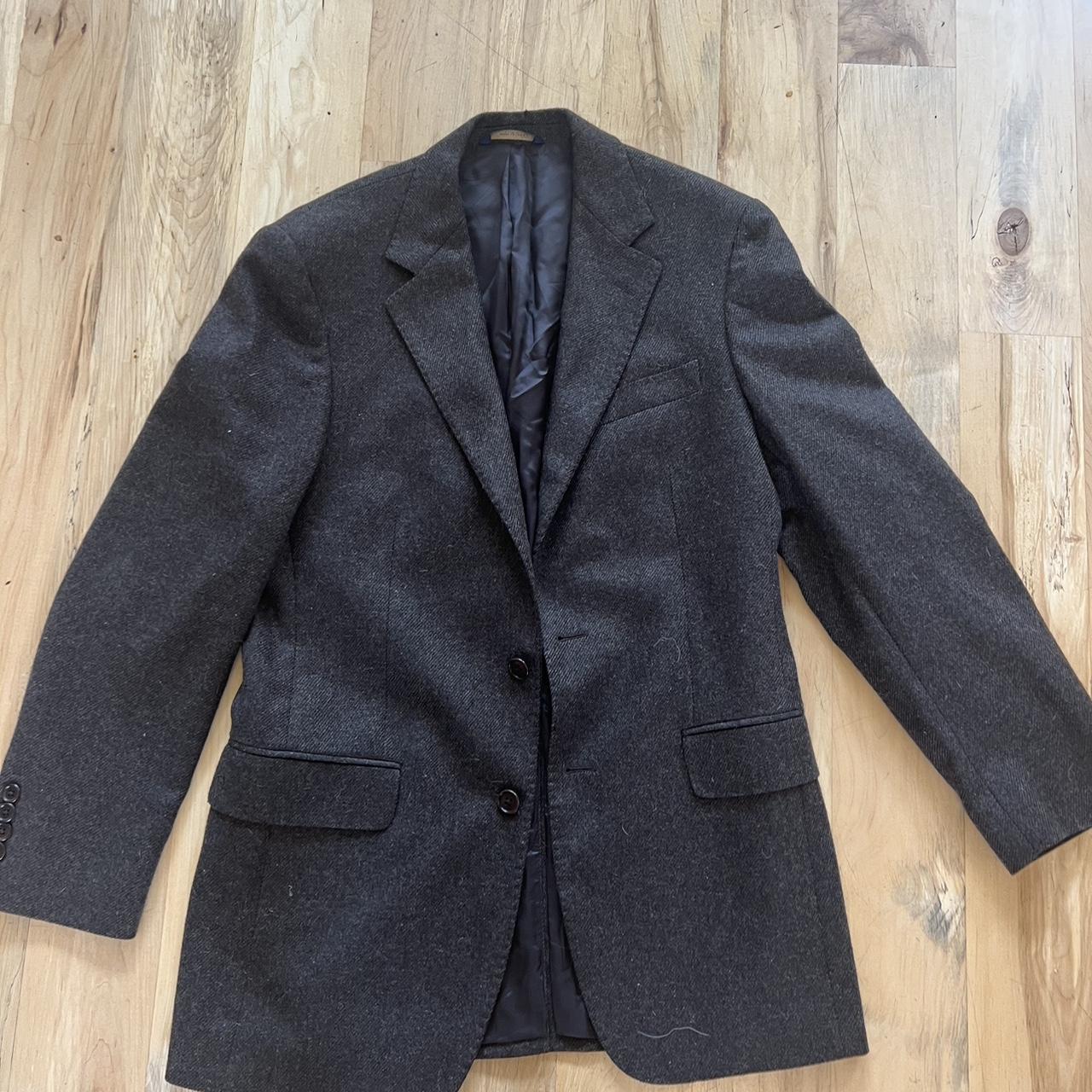 Gorgeous tailored cashmere coarsehair blazer/... - Depop