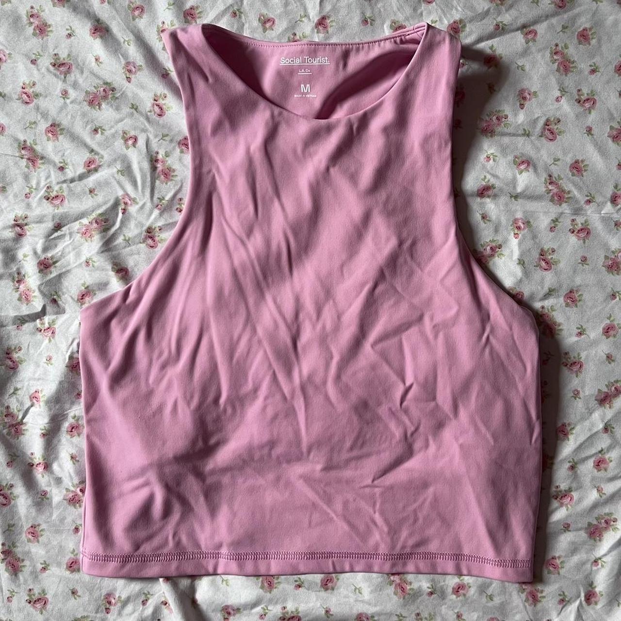 Hollister Co. Women's Pink T-shirt | Depop