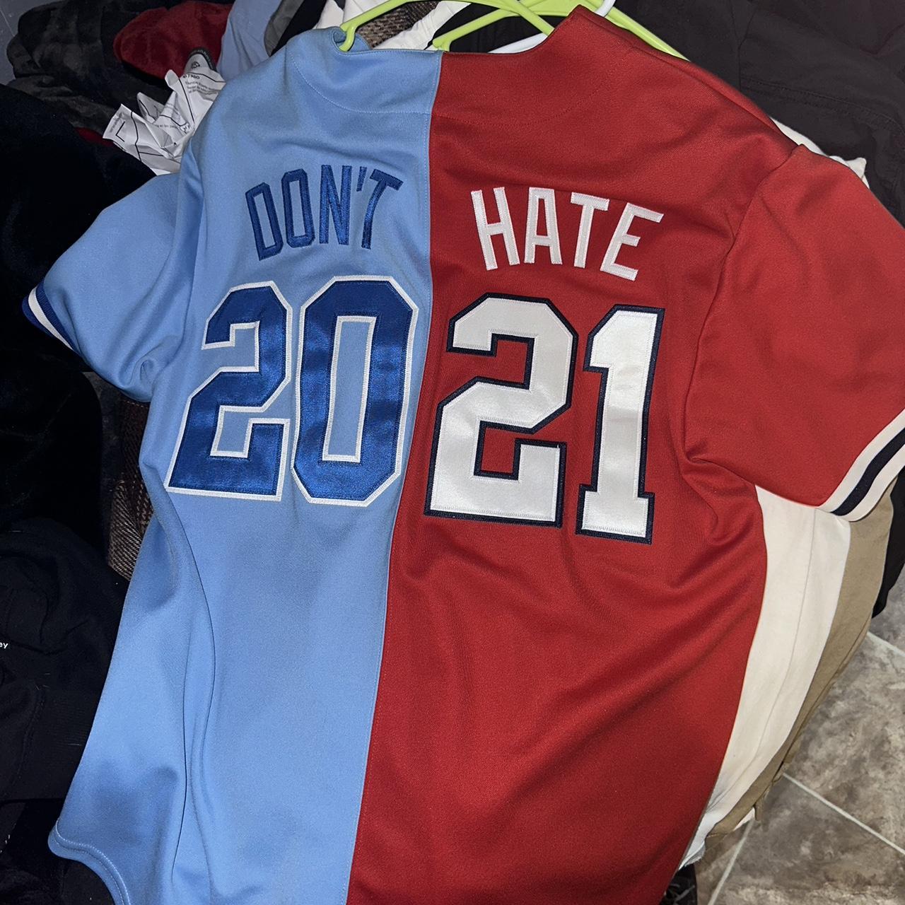 Supreme Don’t Hate Baseball Jersey 2 Tone (Large) SS 2021