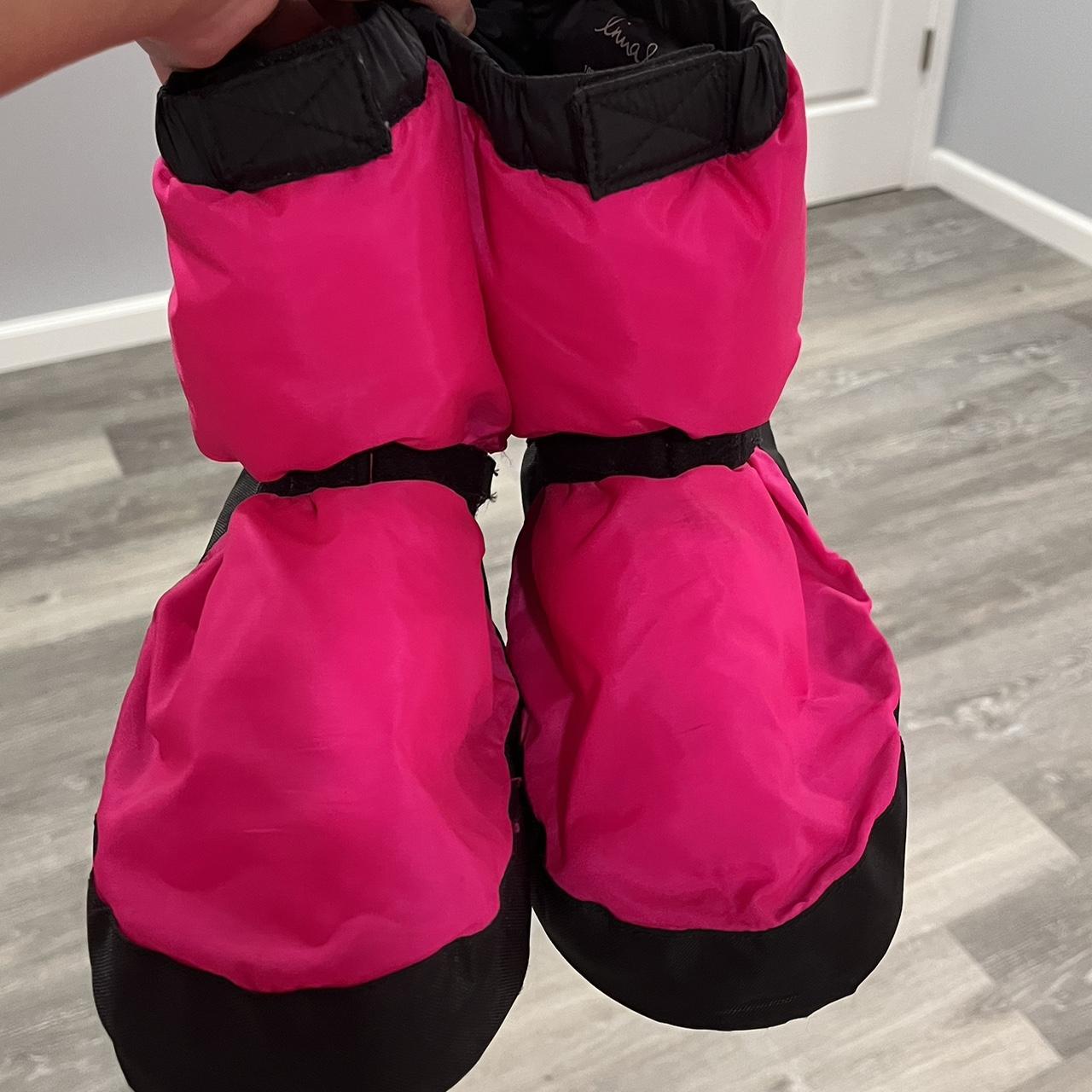 Women's Black and Pink Balletshoes Depop