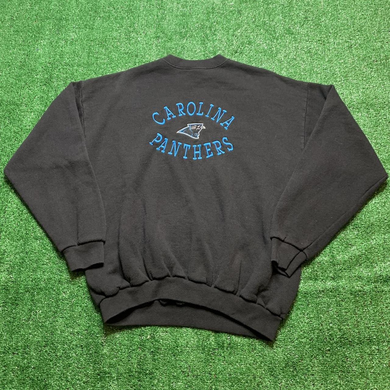 Vintage 90's Carolina Panthers Crewneck Sweatshirt - Depop